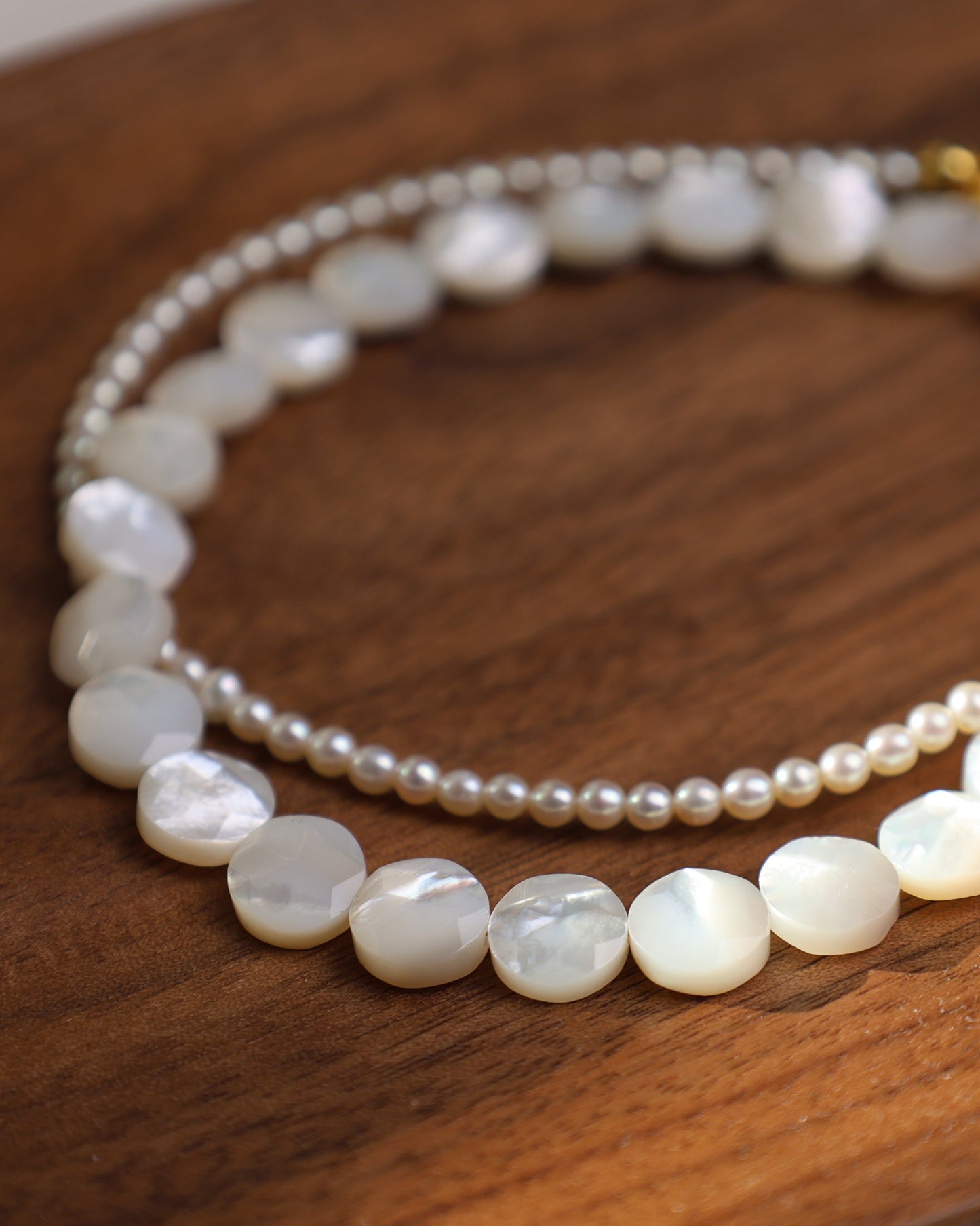 Half & Half Pearl Necklace