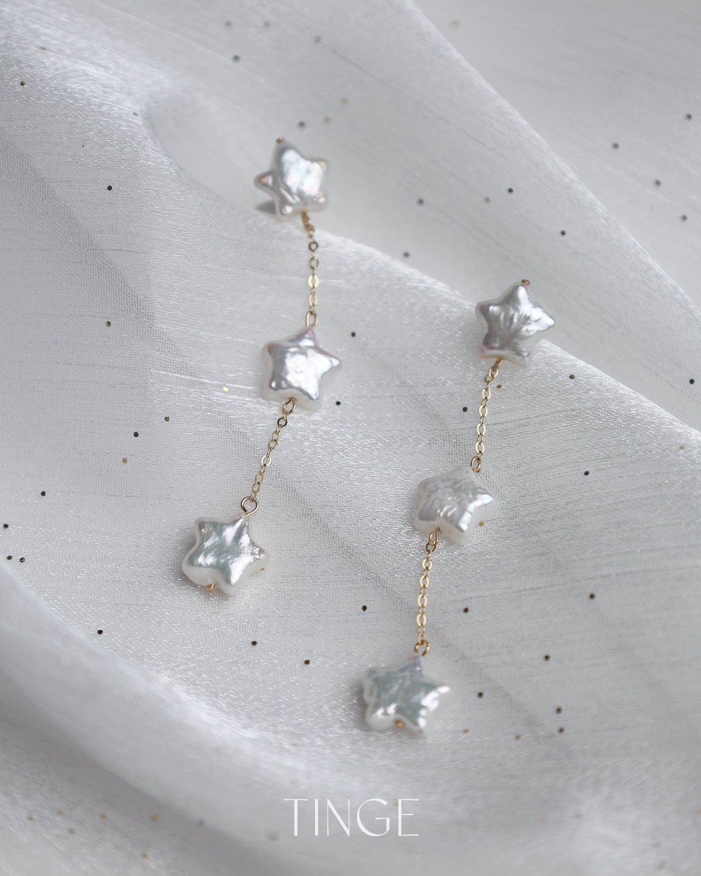 Twinkle Pearl Dangle Earrings
