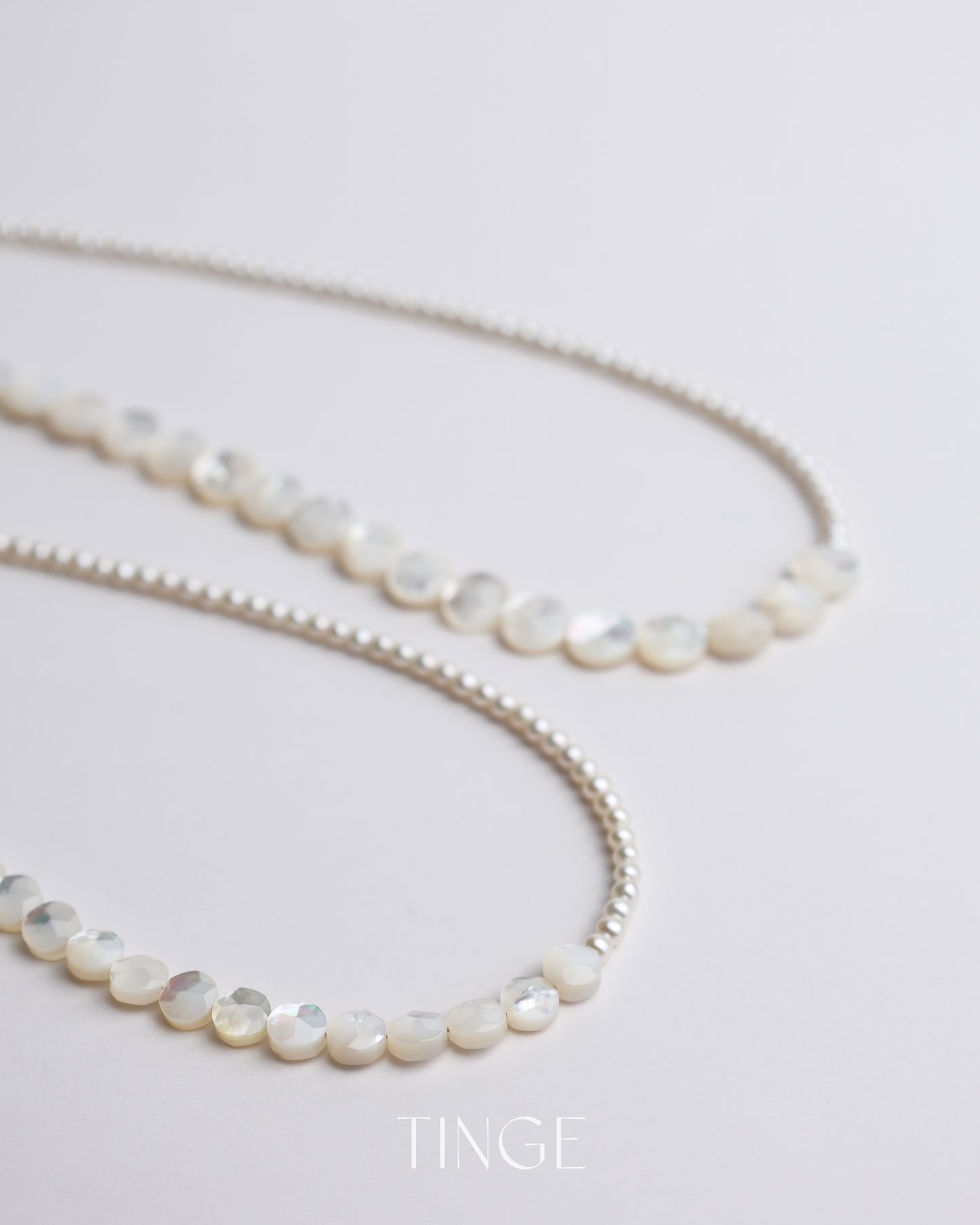 Half & Half Pearl Necklace