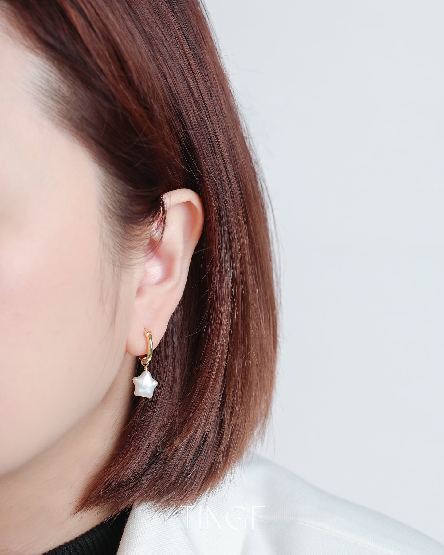 Twinkle Pearl Hoop Earrings