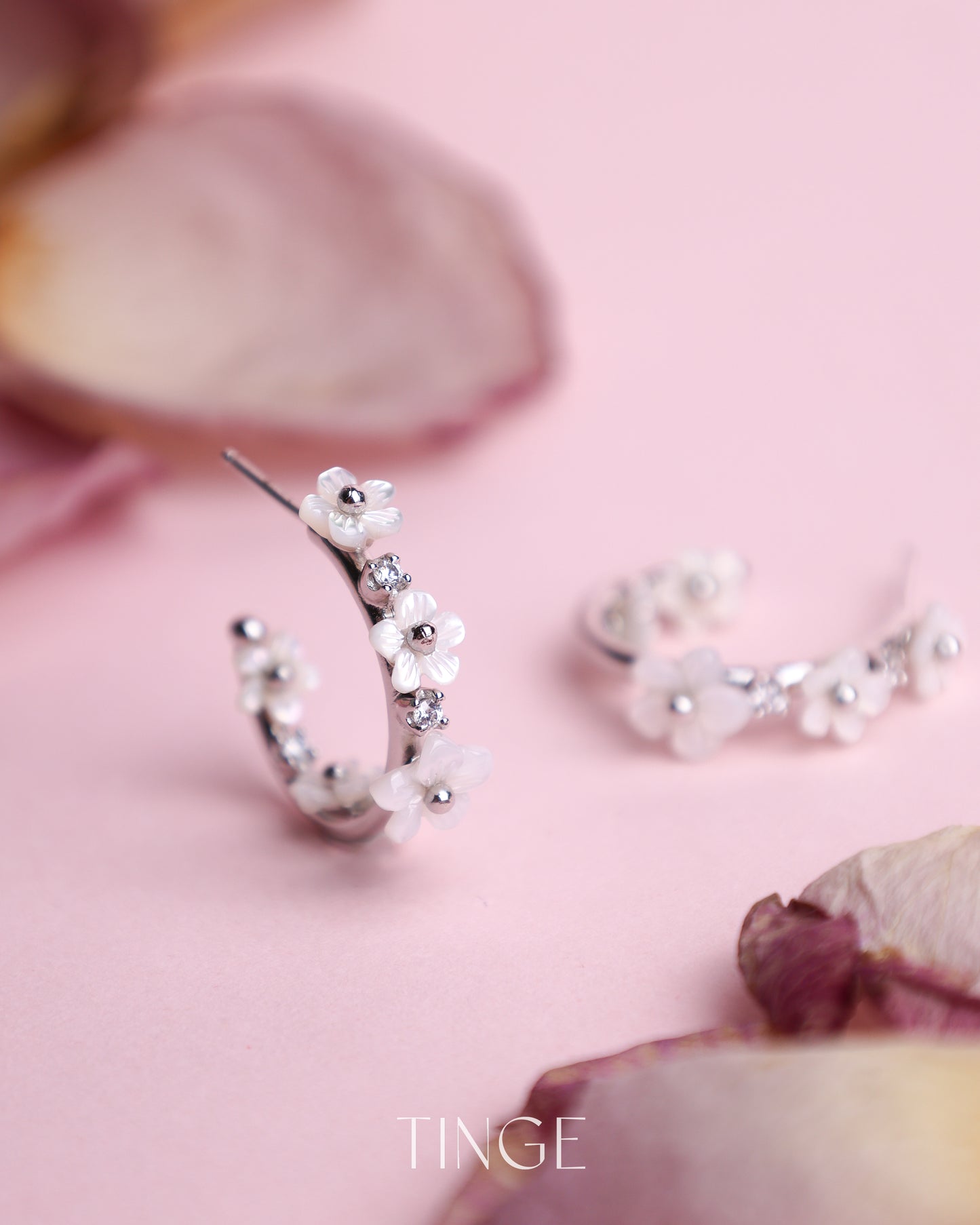 Full Bloom Hoop Earrings