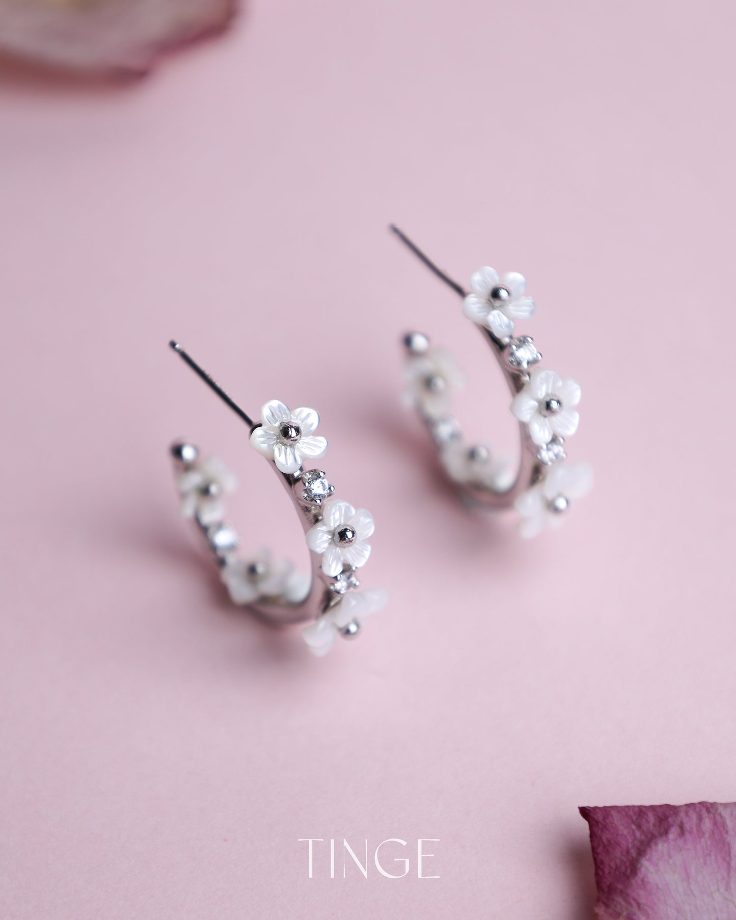 Full Bloom Hoop Earrings