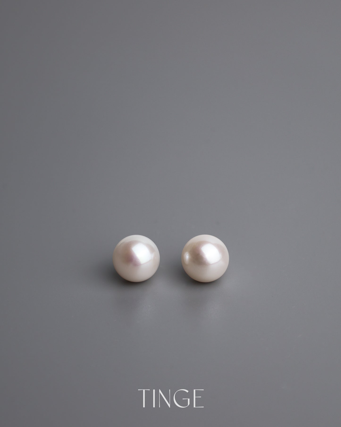 Classic Pearl Stud Earrings (Near-Round)