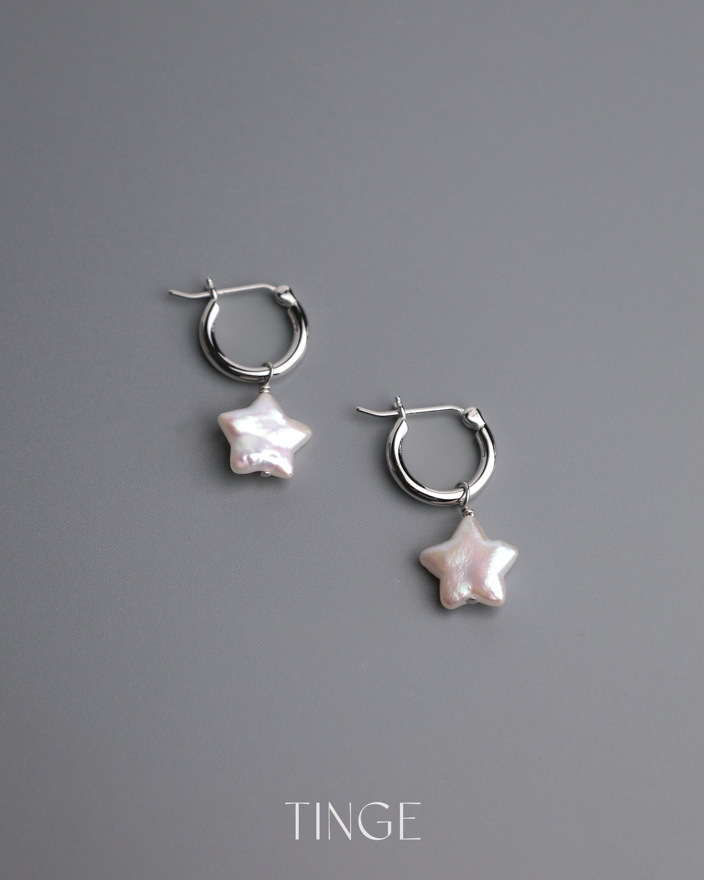 Twinkle Pearl Hoop Earrings