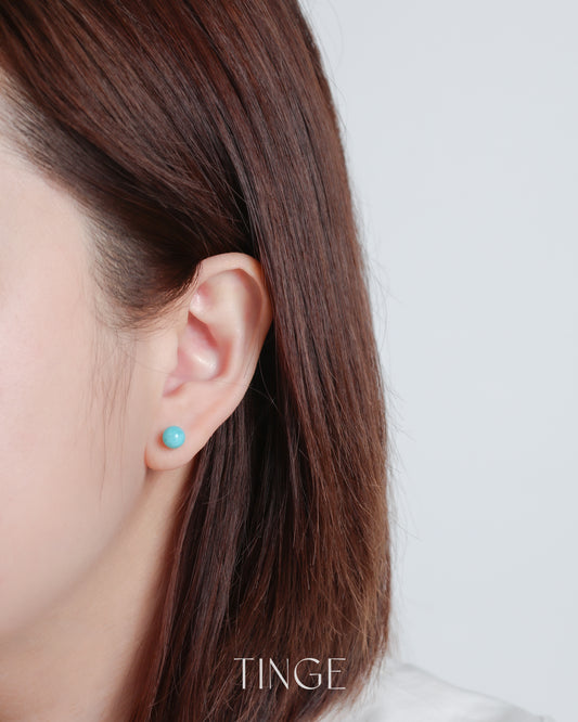Amazonite Ball Earrings