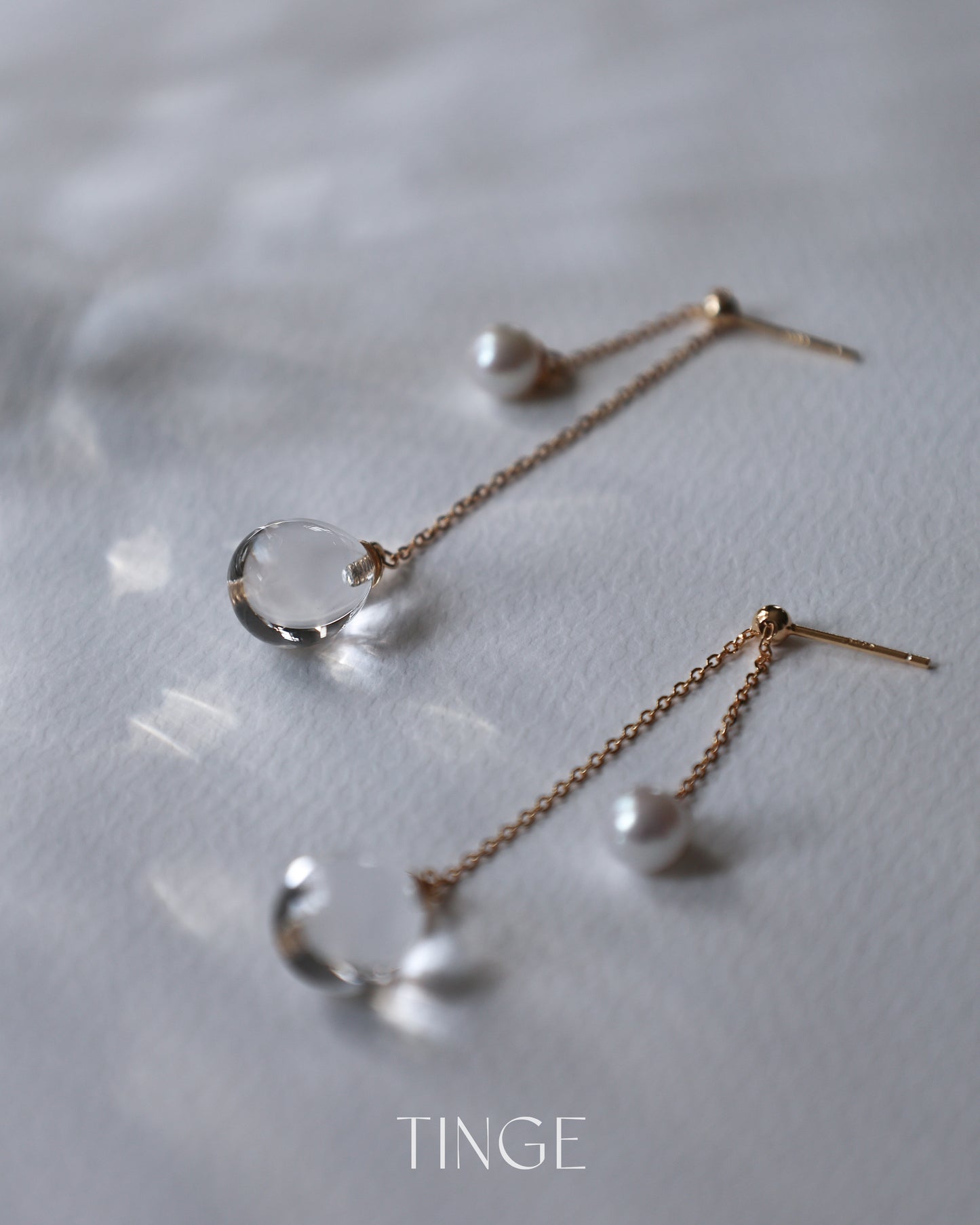【New】The Precious Drop Chain Earrings