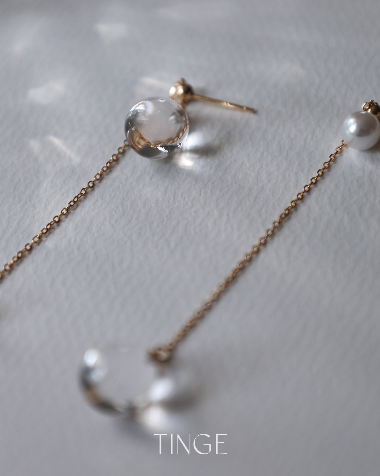 【New】The Precious Drop Chain Earrings