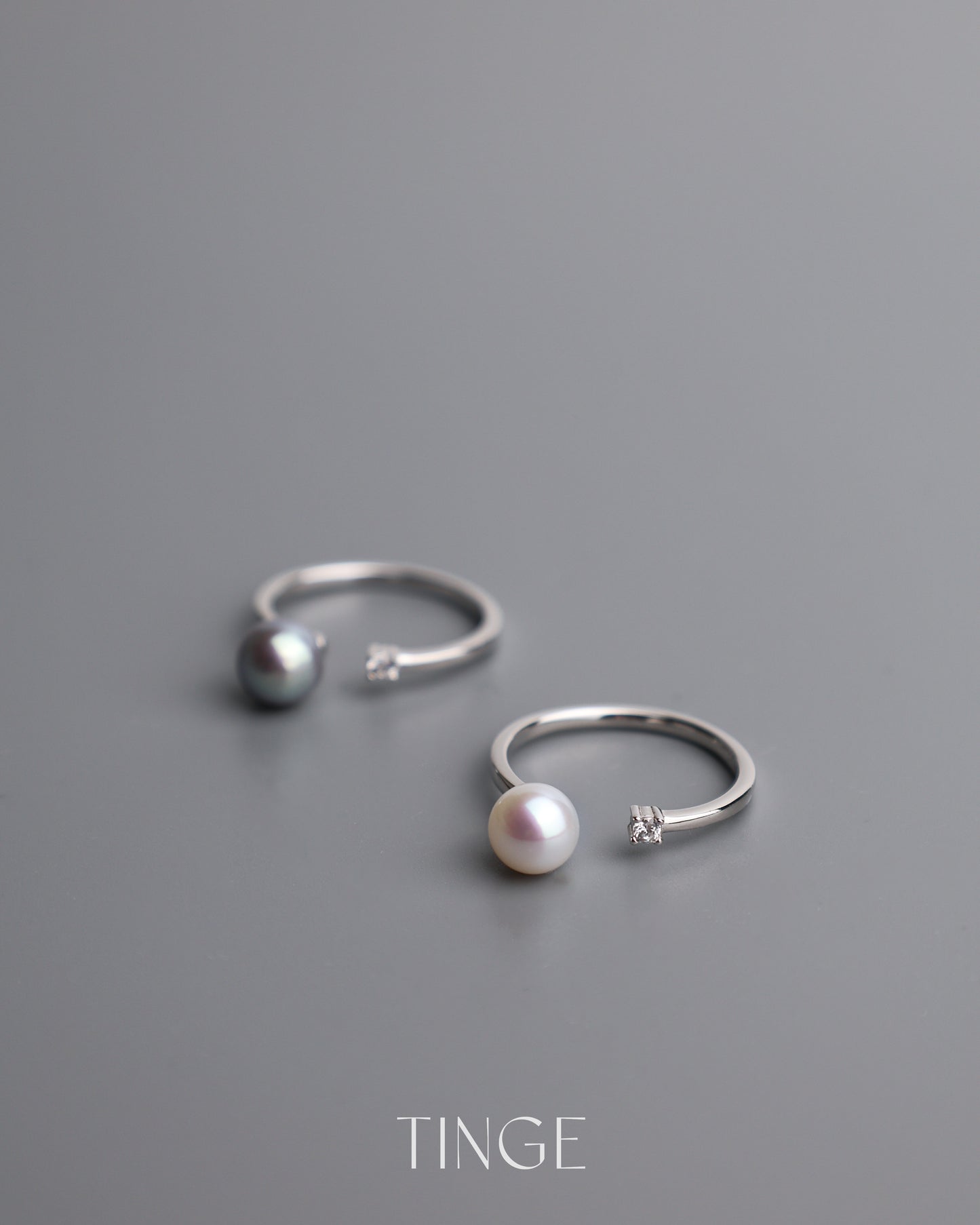Dainty Pearl Open Ring
