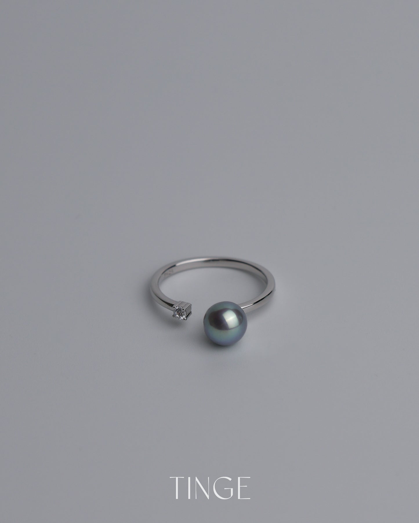Dainty Pearl Open Ring