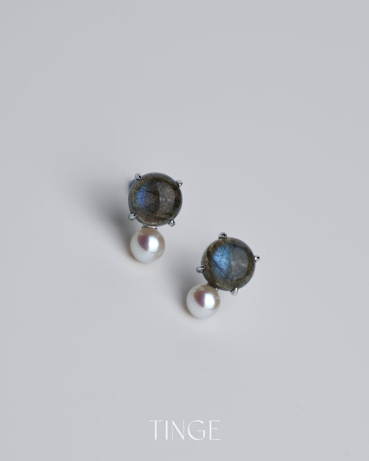 【New】Bobble Pop Earrings - Labradorite