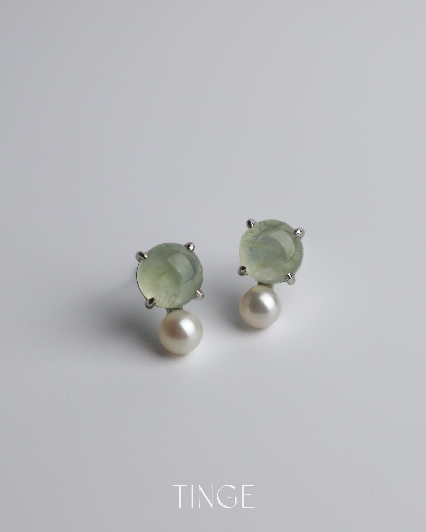 【New】Bobble Pop Earrings - Prehnite