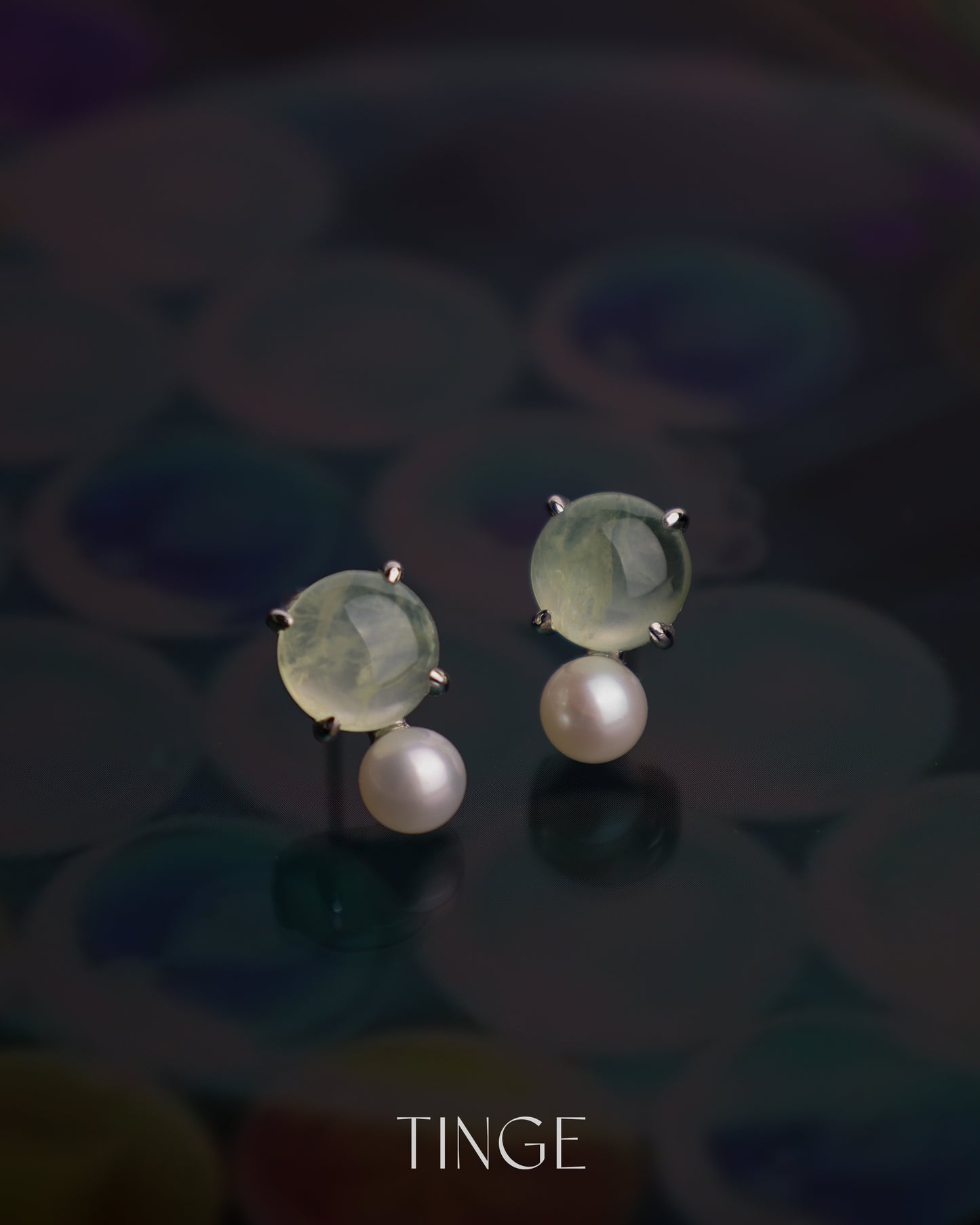 【New】Bobble Pop Earrings - Prehnite