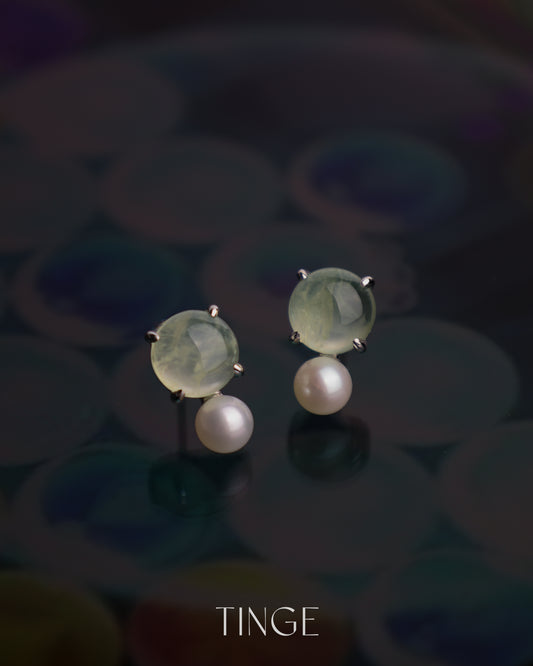 【New】Bobble Pop Earrings - Prehnite