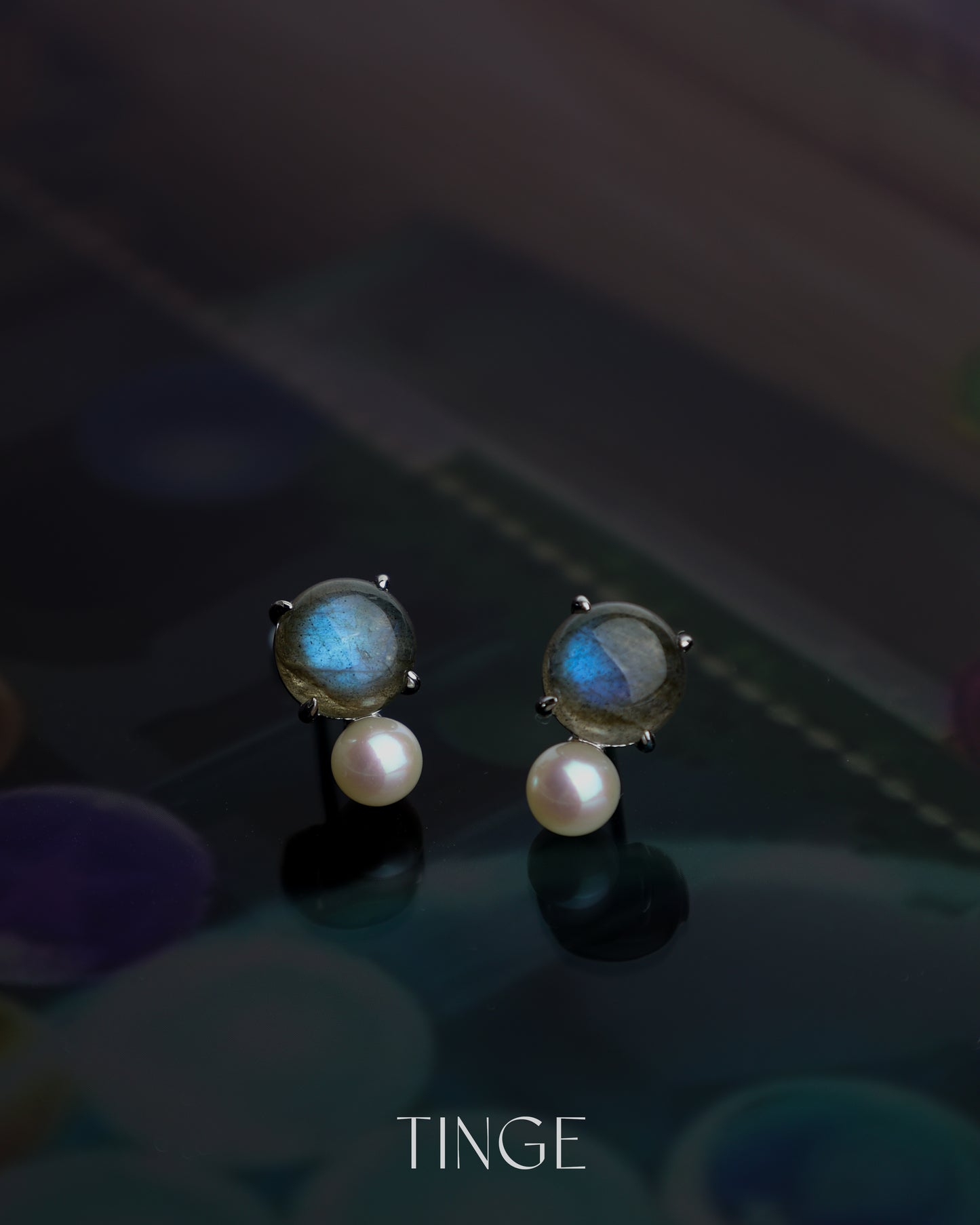 【New】Bobble Pop Earrings - Labradorite