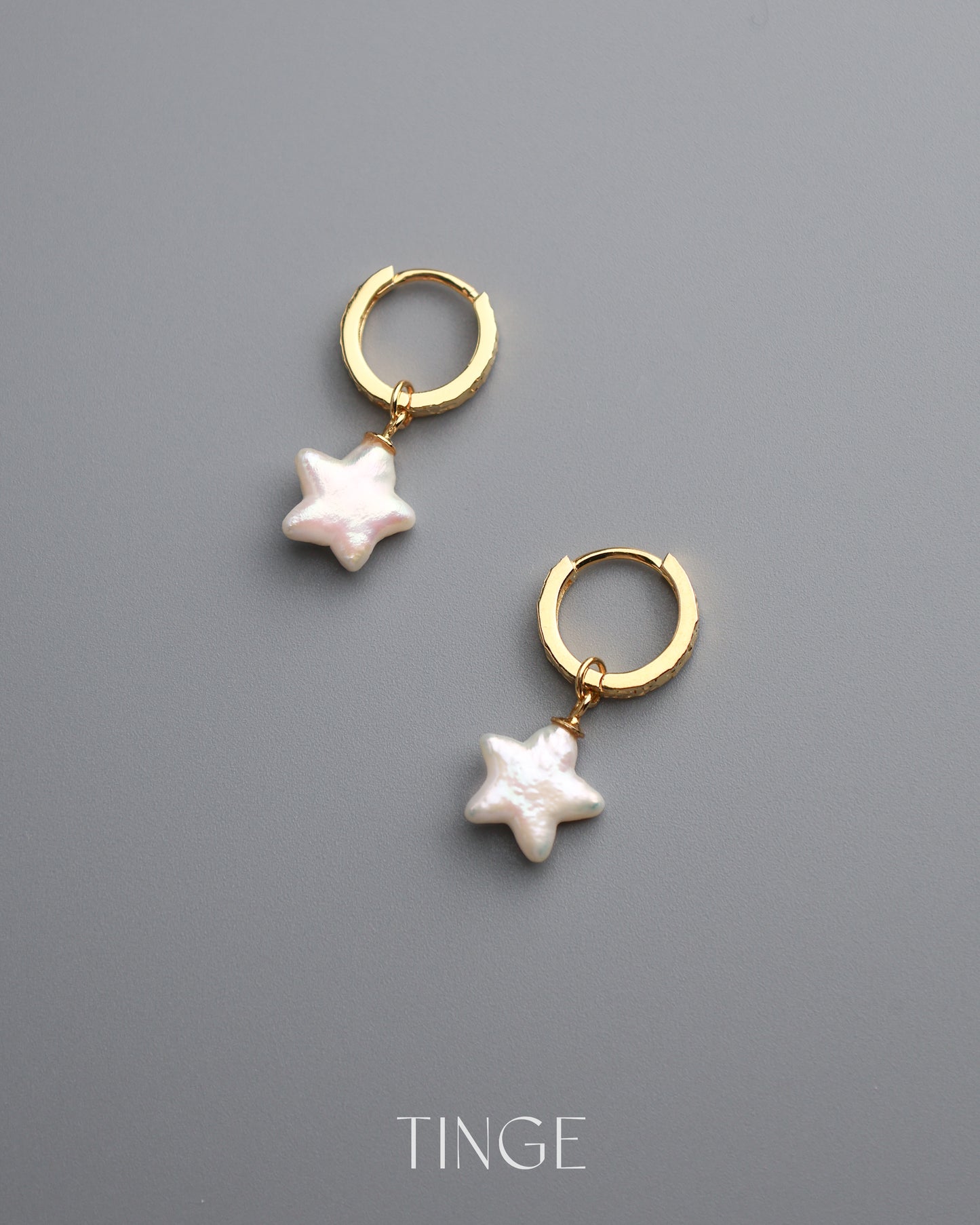Twinkle Pearl Hoop Earrings