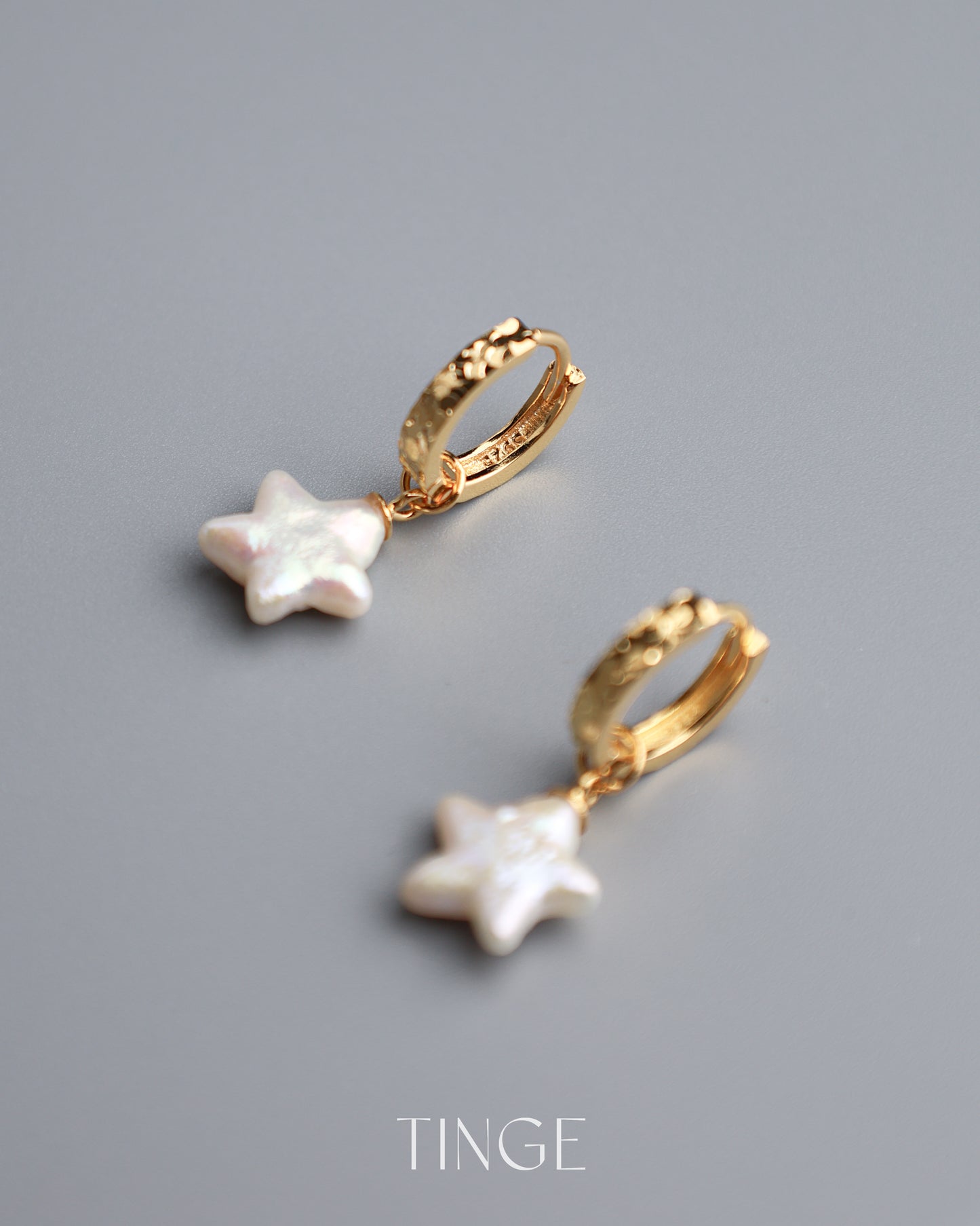 Twinkle Pearl Hoop Earrings