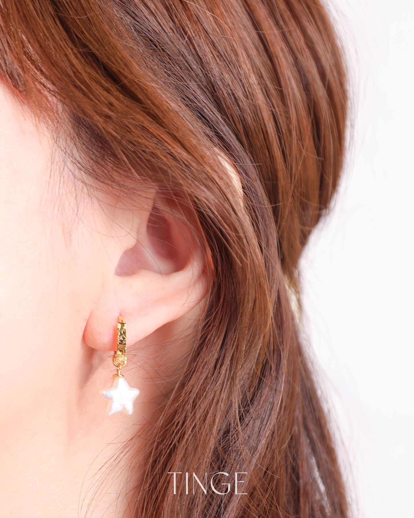 Twinkle Pearl Hoop Earrings