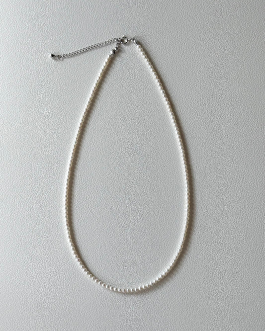 Dainty Pearl Necklace - 3mm
